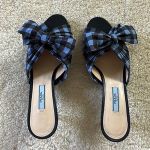 Prada kitten heel sandals. Size EU 37.5.